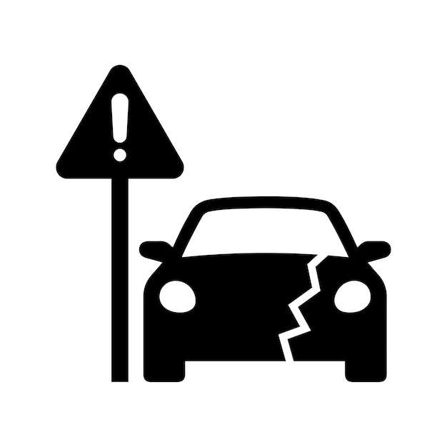 Vetor desenho de ícone de tampa de estrada de automóvel