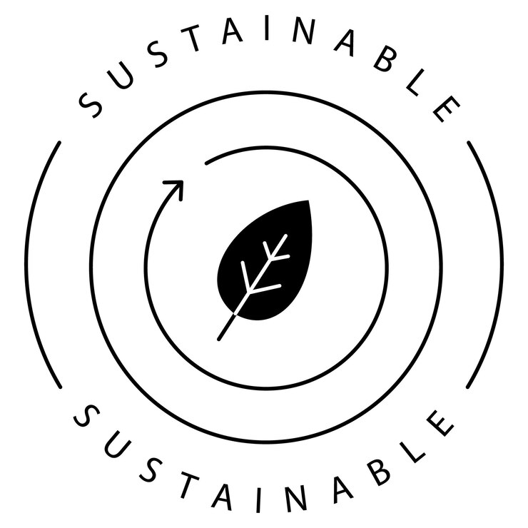 Vetor desenho de ícones vetoriais de símbolos de ecologia de sustentabilidade verde