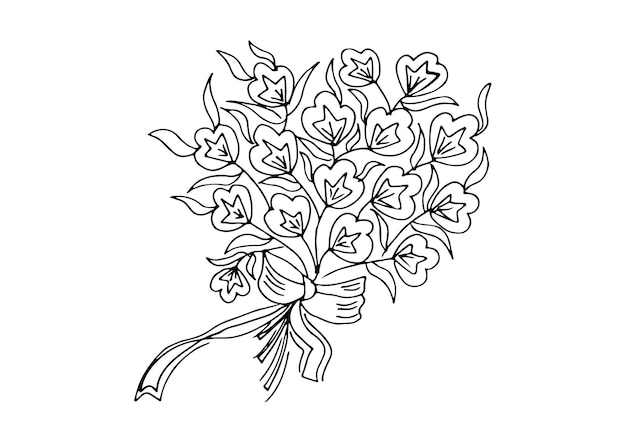 Desenho de ilustração de flores