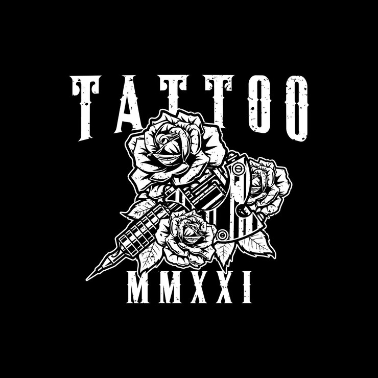 Desenho de ilustração de tatuagem
