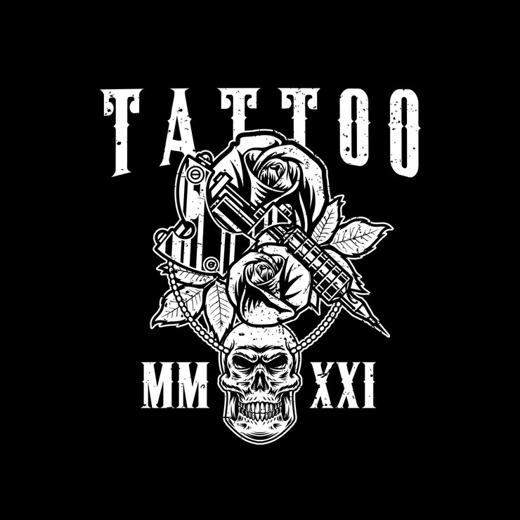Desenho de ilustração de tatuagem