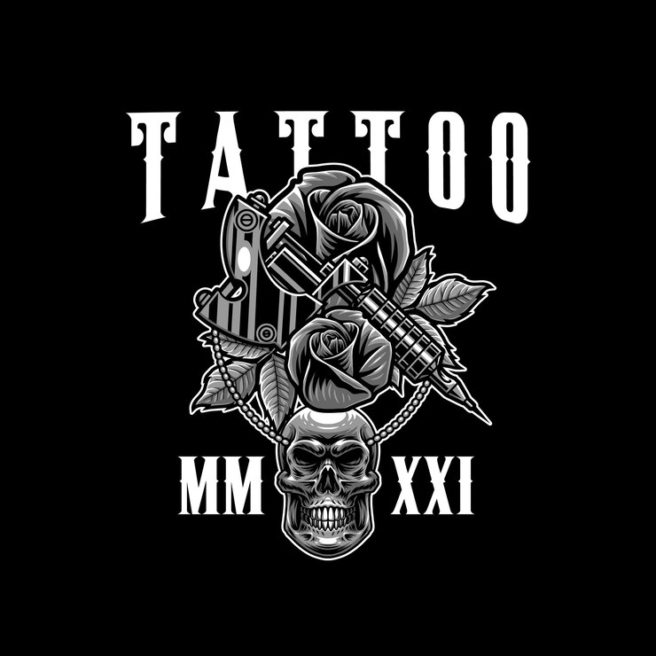 Desenho de ilustração de tatuagem