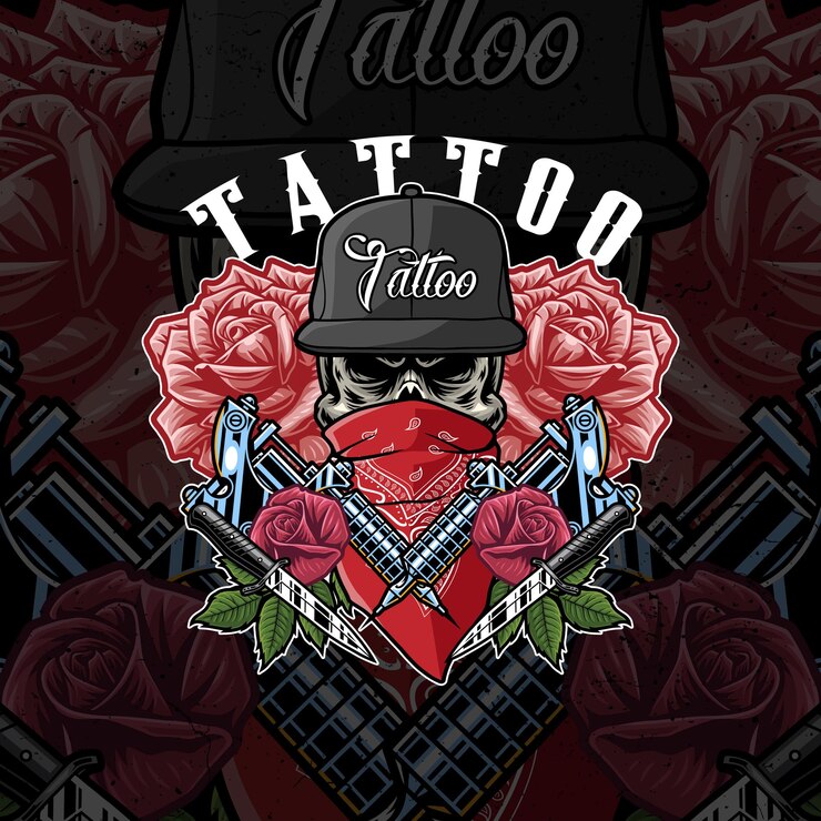 Desenho de ilustração de tatuagem