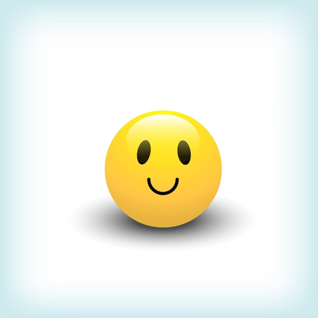 Desenho de Ilustração Vector Emojie Criativo em Fundo Azul Leve 5