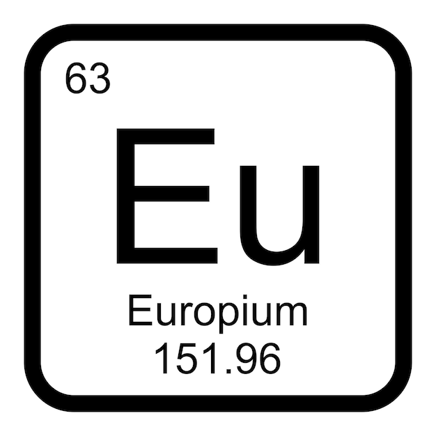 Vetor desenho de ilustração vetorial de ícone de europium