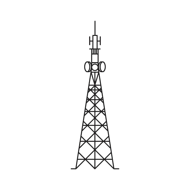 Vetor desenho de ilustração vetorial de ícone de torre