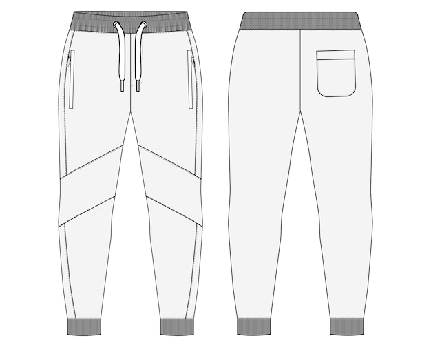 Desenho de ilustração vetorial de sweatpants de jogador