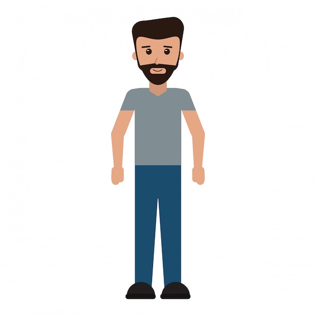desenho de jovem