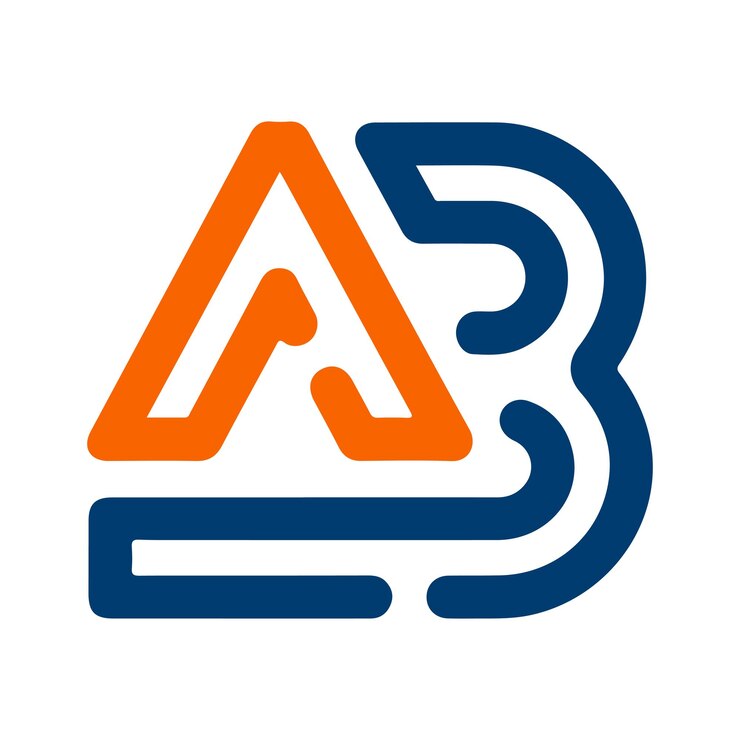 Vetor desenho de letra de logotipo ab único e profissional desenho do logotipo ab desenho da letra do logotipo ba