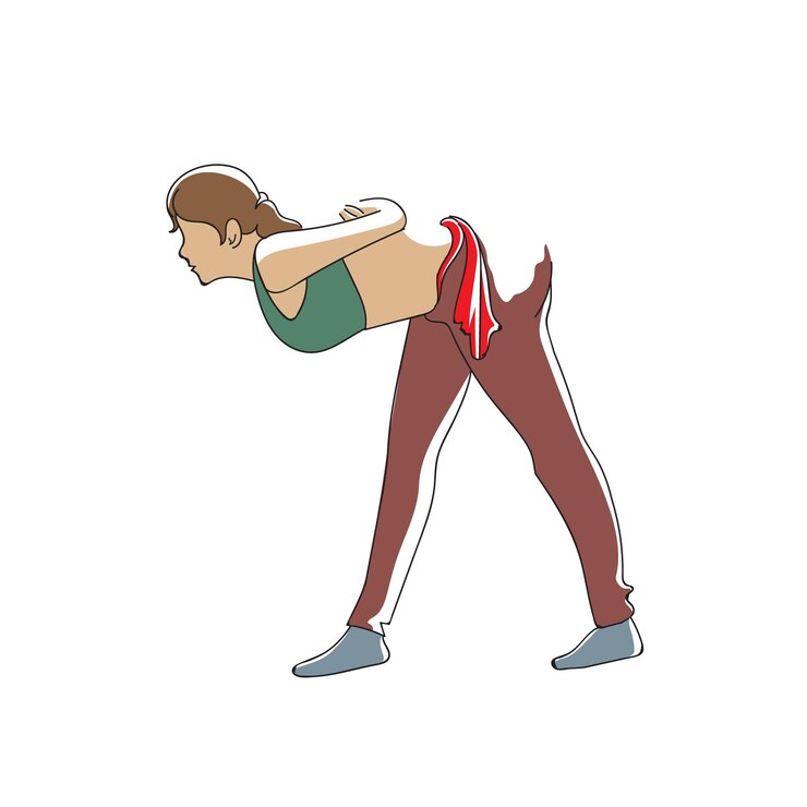 Vetor desenho de linha contínua de ilustração de saúde de vetor de ioga de fitness feminino e exercícios de fitness