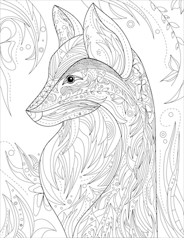 Desenho de Lobo para Colorir - Colorir.com