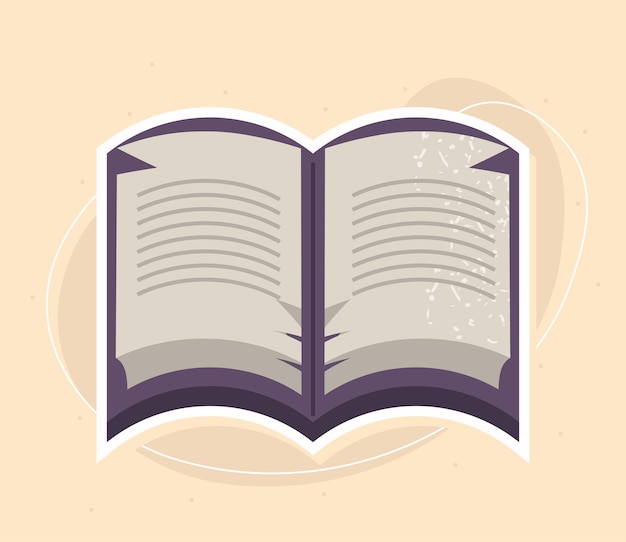 Desenho de livro antigo