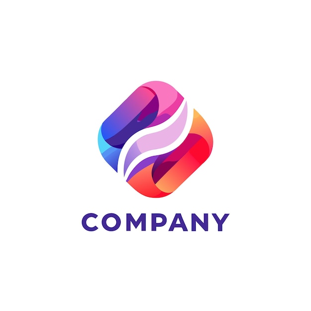Desenho de logotipo abstrato para qualquer empresa de negócios corporativos