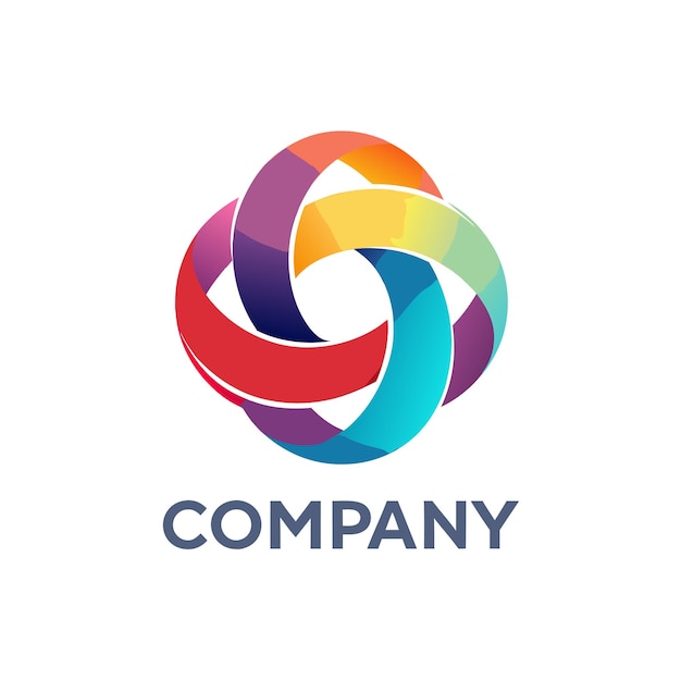 Desenho de logotipo abstrato para qualquer empresa de negócios corporativos