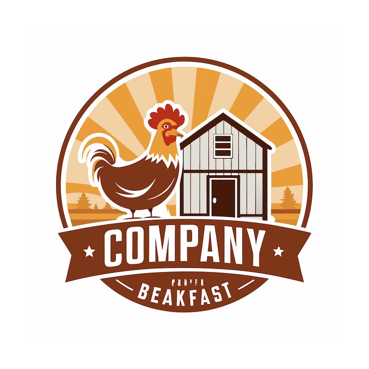 Vetor desenho de logotipo bonito e único para empresa de alimentos e restaurantes