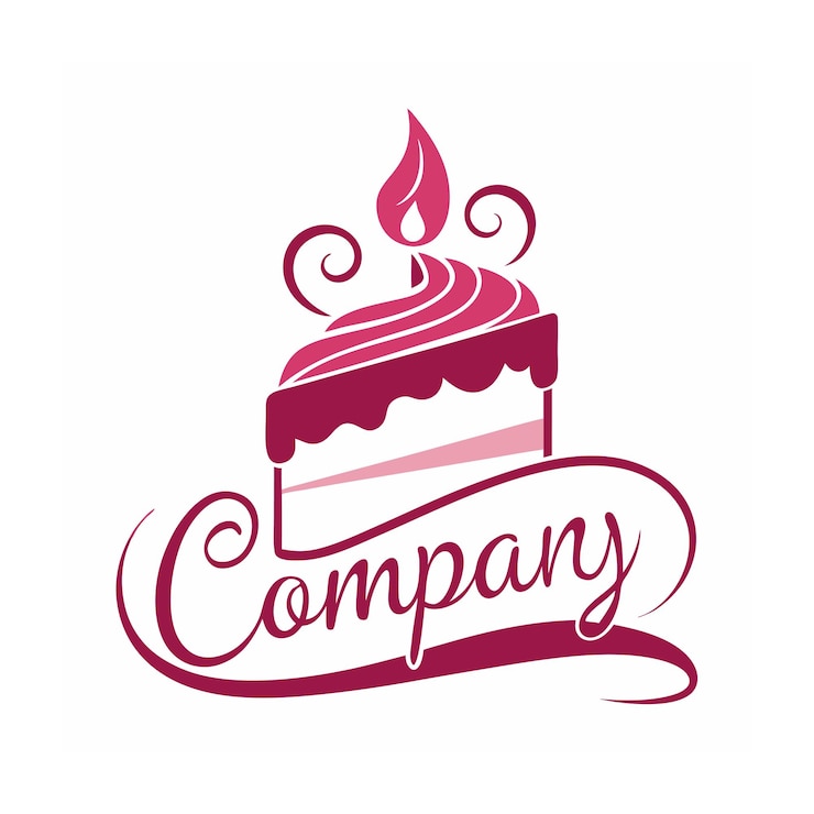 Vetor desenho de logotipo bonito e único para empresa de alimentos e restaurantes