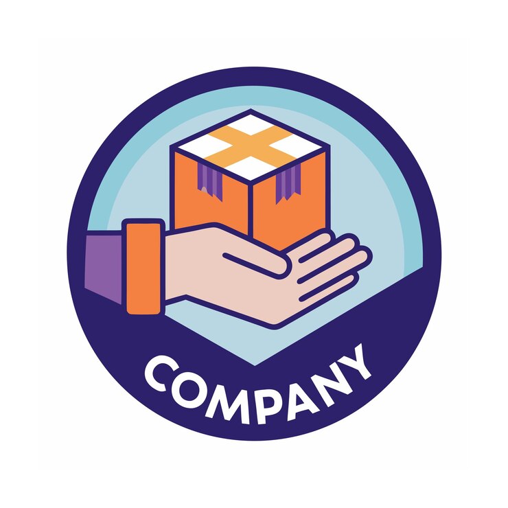Vetor desenho de logotipo bonito e único para empresa de comércio eletrônico e varejo