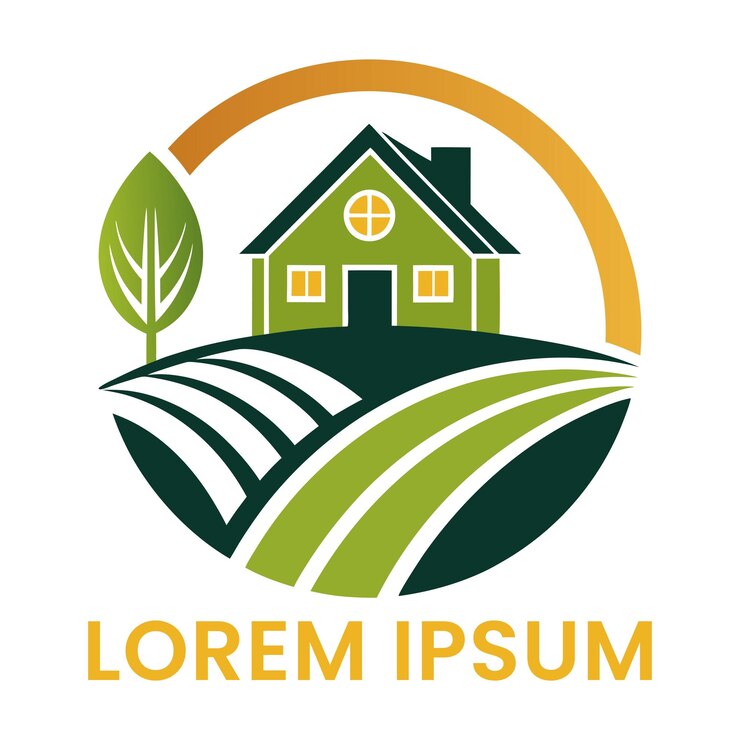 Desenho de logotipo da fazenda Desenho vetorial gerado pela IA
