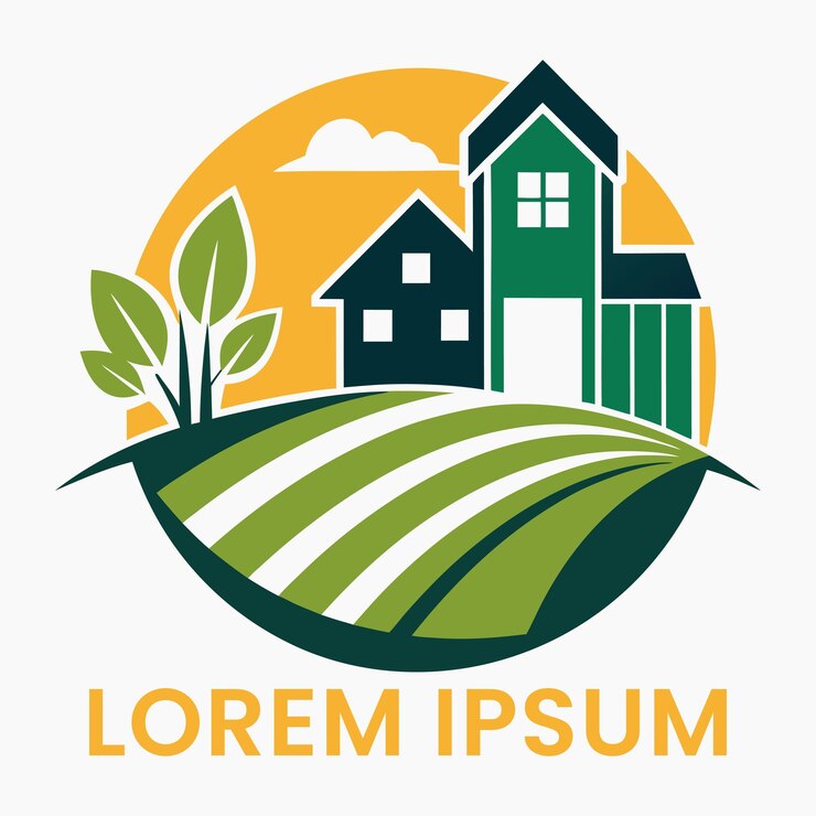 Desenho de logotipo da fazenda Desenho vetorial gerado pela IA
