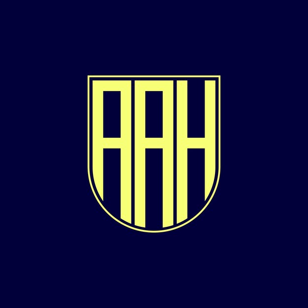 Desenho de logotipo da letra aah