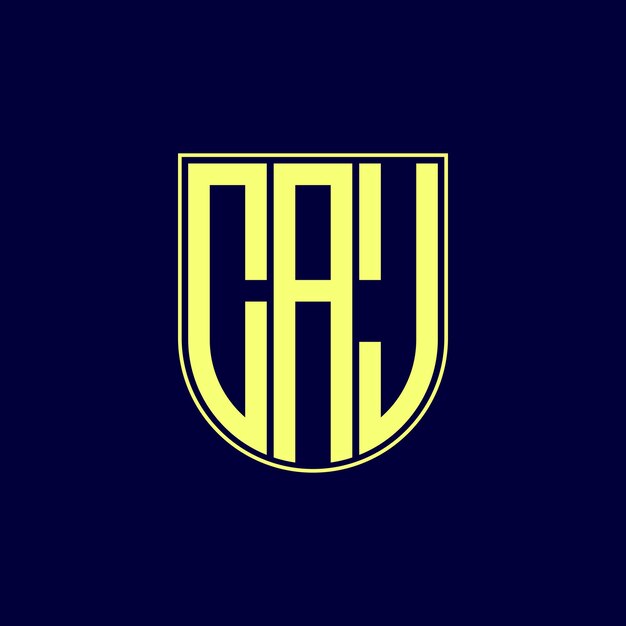 Desenho de logotipo da letra caj
