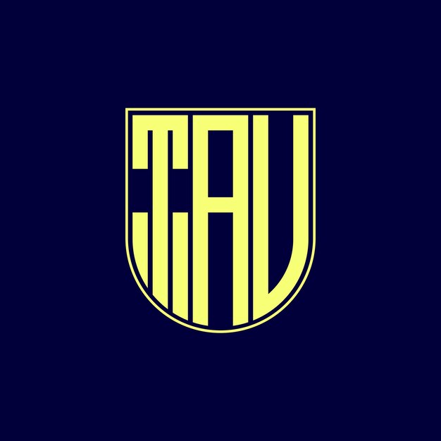 Desenho de logotipo da letra tau