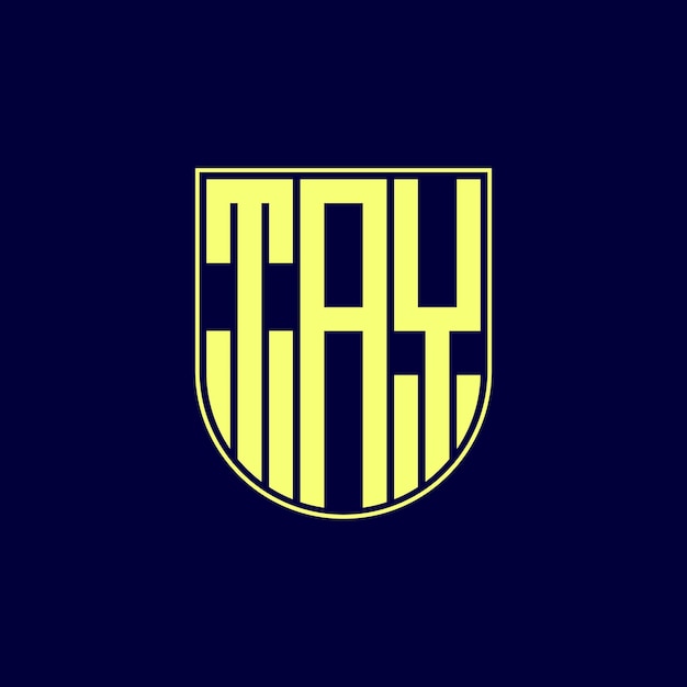 Desenho de logotipo da letra tay