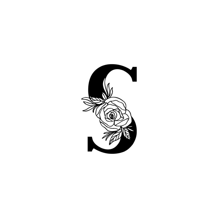 Desenho de logotipo de alfabeto de espaço negativo