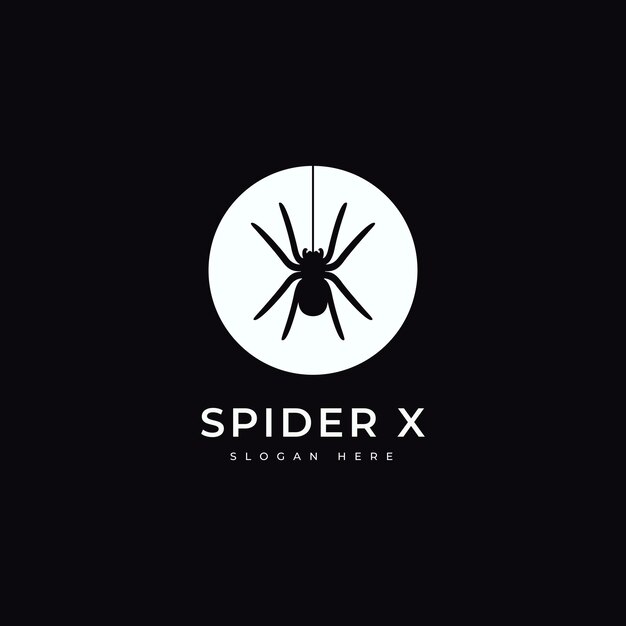 Vetor desenho de logotipo de aranha animal inseto vetor gráfico