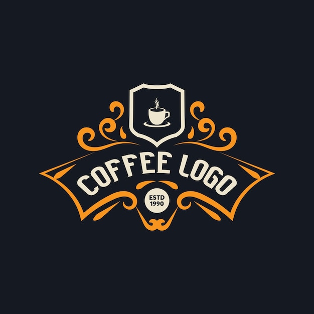 Desenho de logotipo de café