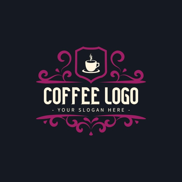 Desenho de logotipo de café