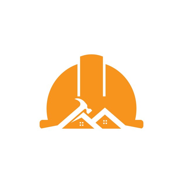 Desenho de logotipo de construção