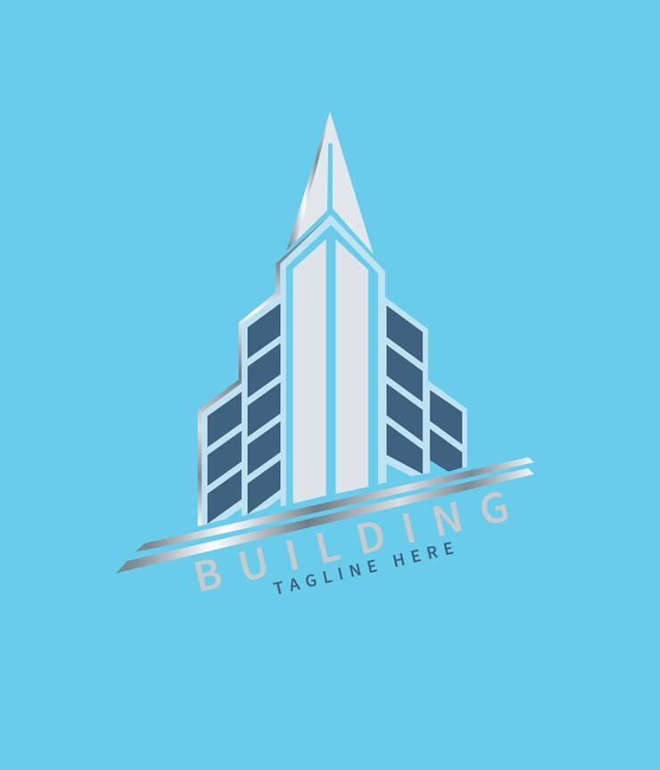 Vetor desenho de logotipo de edifício imobiliário
