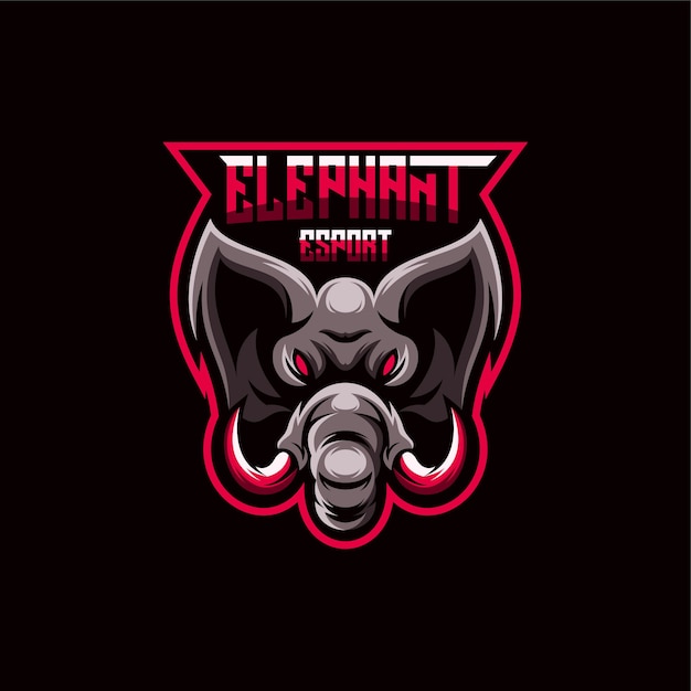 Desenho de logotipo de elefante