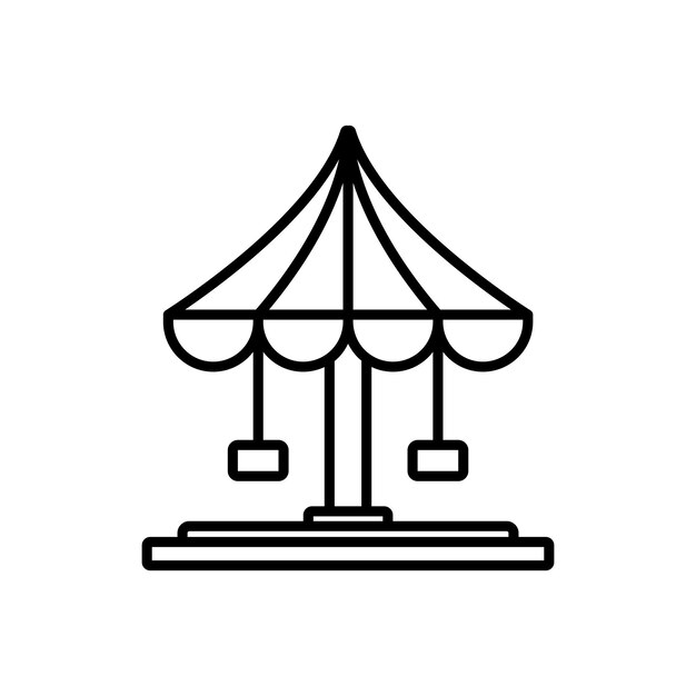 desenho de logotipo de ilustração de modelo de vetor de carrossel de ícone