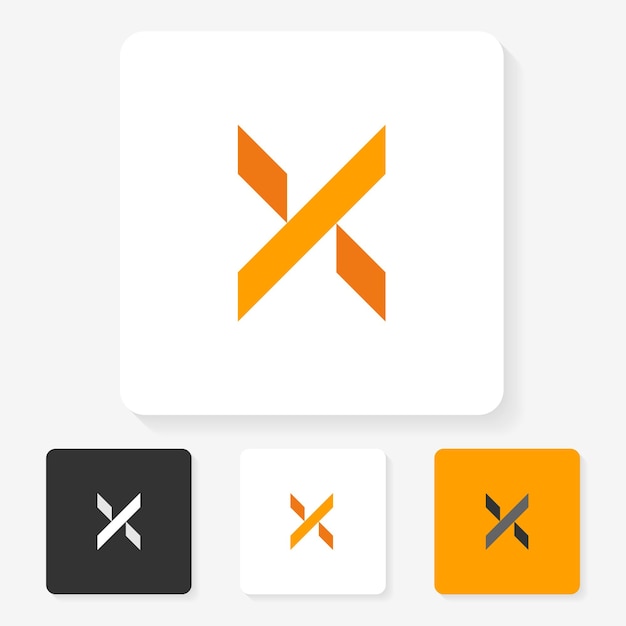 Desenho de logotipo de iniciais de letras simples