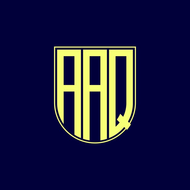 Desenho de logotipo de letra aaq