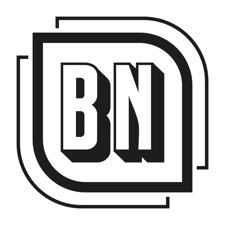 Vetor desenho de logotipo de letra bn logotipo bn monograma logotipo conceito de ícone design de carta bn