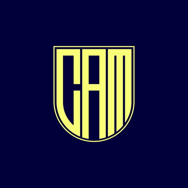 Desenho de logotipo de letra cam