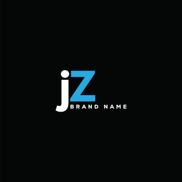 Vetor desenho de logotipo de letra jz modelo vetorial de logotipo monograma de negócios e imóveis jz