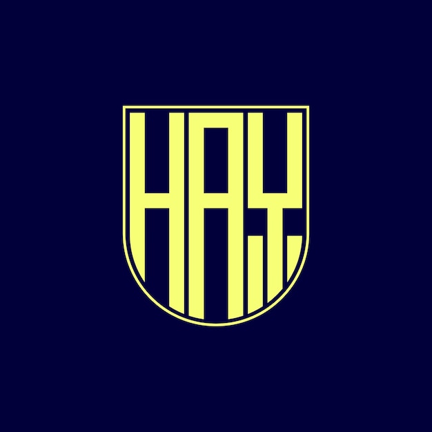 Desenho de logotipo de letras de feno