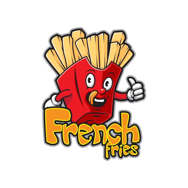 Vetor desenho de logotipo de mascote francês com estilo de conceito de ilustração moderno para emblema de crachá e camiseta