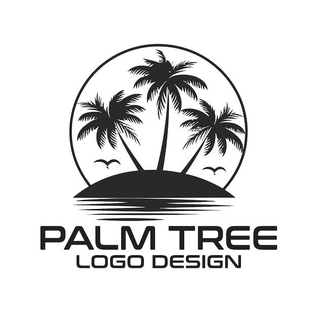 Vetor desenho de logotipo de palm tree vector