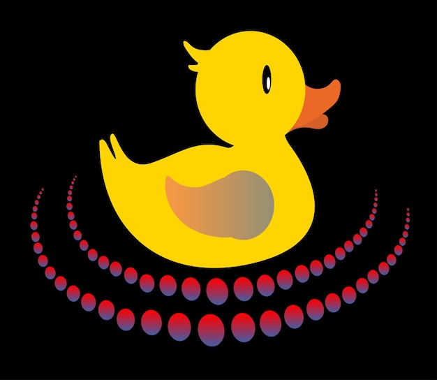 Desenho de logotipo de pato logotipo de animal colorido