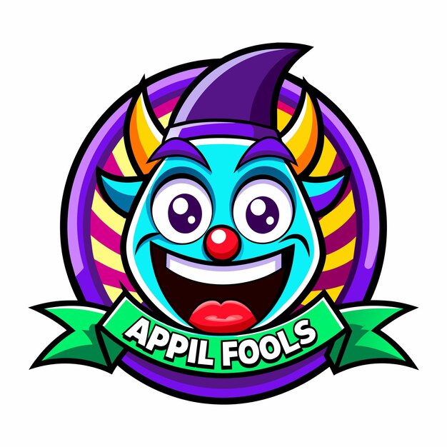 Vetor desenho de logotipo do april fool vector