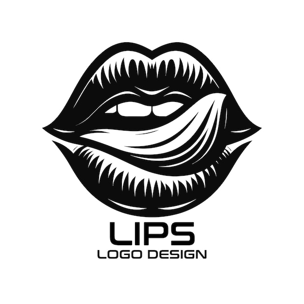 Vetor desenho de logotipo do lips vector