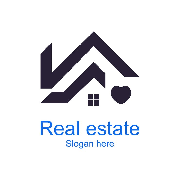 Vetor desenho de logotipo imobiliário conceito simples vector premium