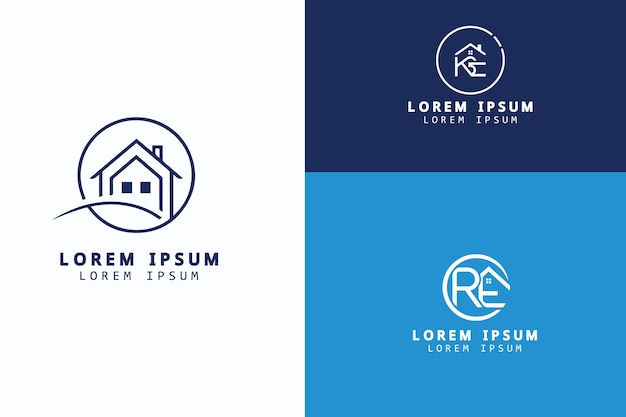 Vetor desenho de logotipo imobiliário