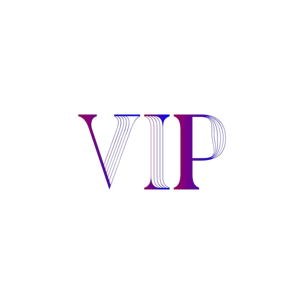 Vetor desenho de logotipo vip