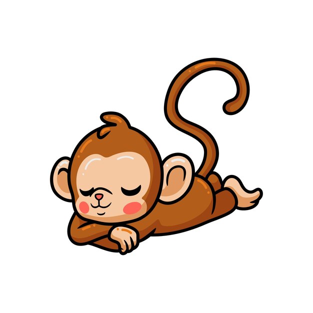 Bébé De Macaco De Desenho Animado Fofo. Ilustração Infantil Isolada Em  Fundo Branco Ilustração Stock - Ilustração de adulto, fofofo: 218609064